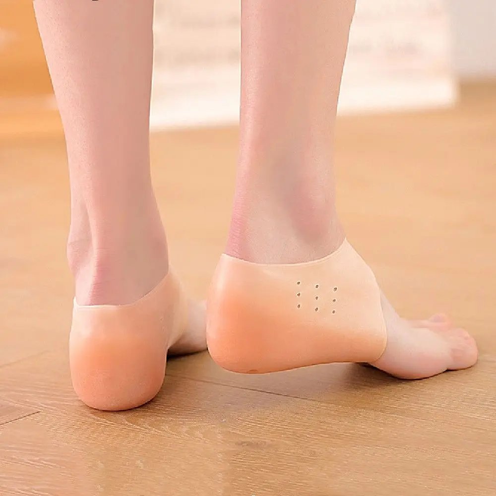 Silicone Invisible Inner Height Insoles Lifting Increase Socks Outdoor Foot Protection Pad Men Women Heel Cushion Hidden Insole