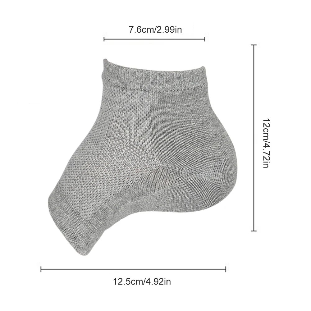 Thickened Height Max Socks Sports 2.5/3.5cm Half Invisible Height Increase Insole Anti-slip Invisible Heel Lift Shoe Accessories