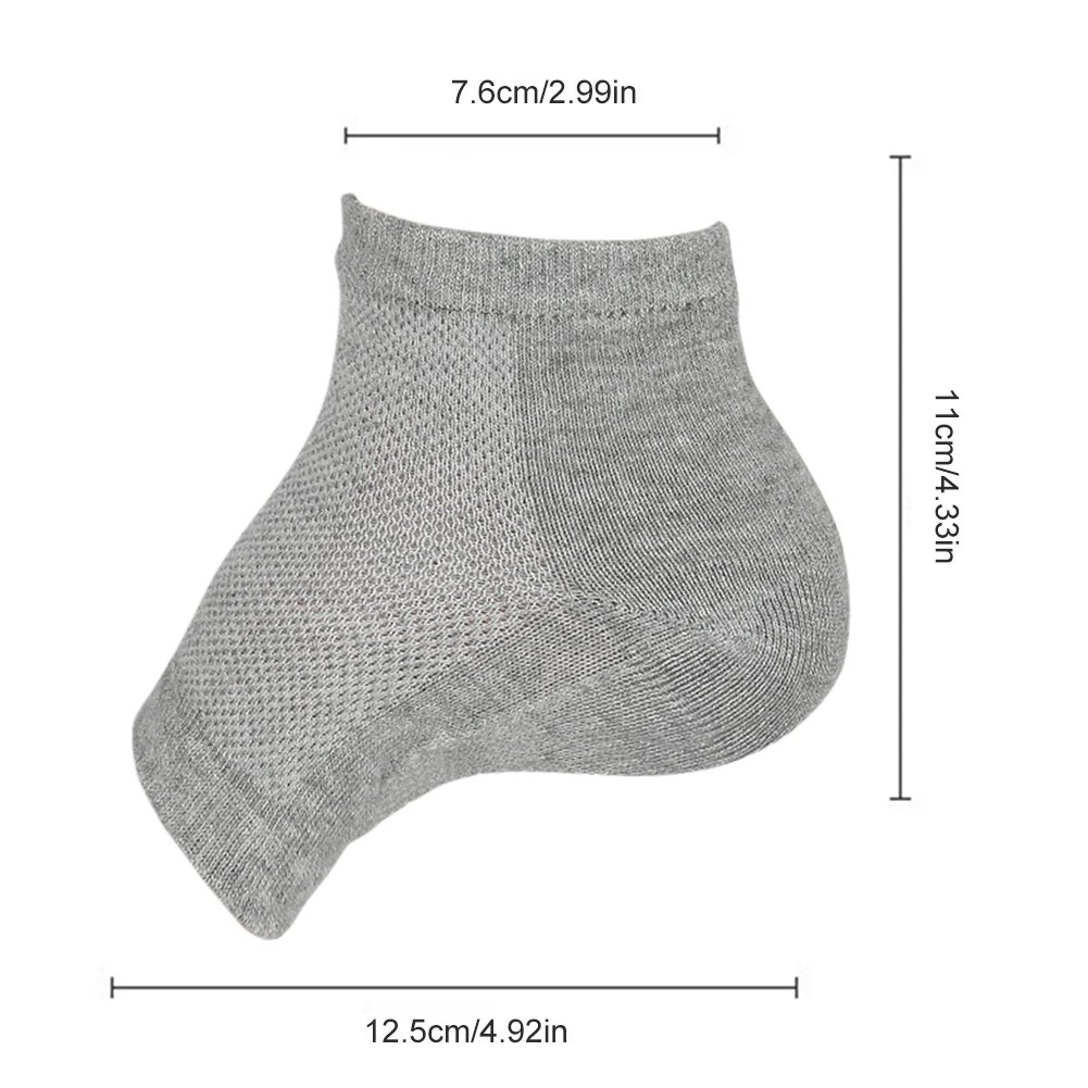 Thickened Height Max Socks Sports 2.5/3.5cm Half Invisible Height Increase Insole Anti-slip Invisible Heel Lift Shoe Accessories