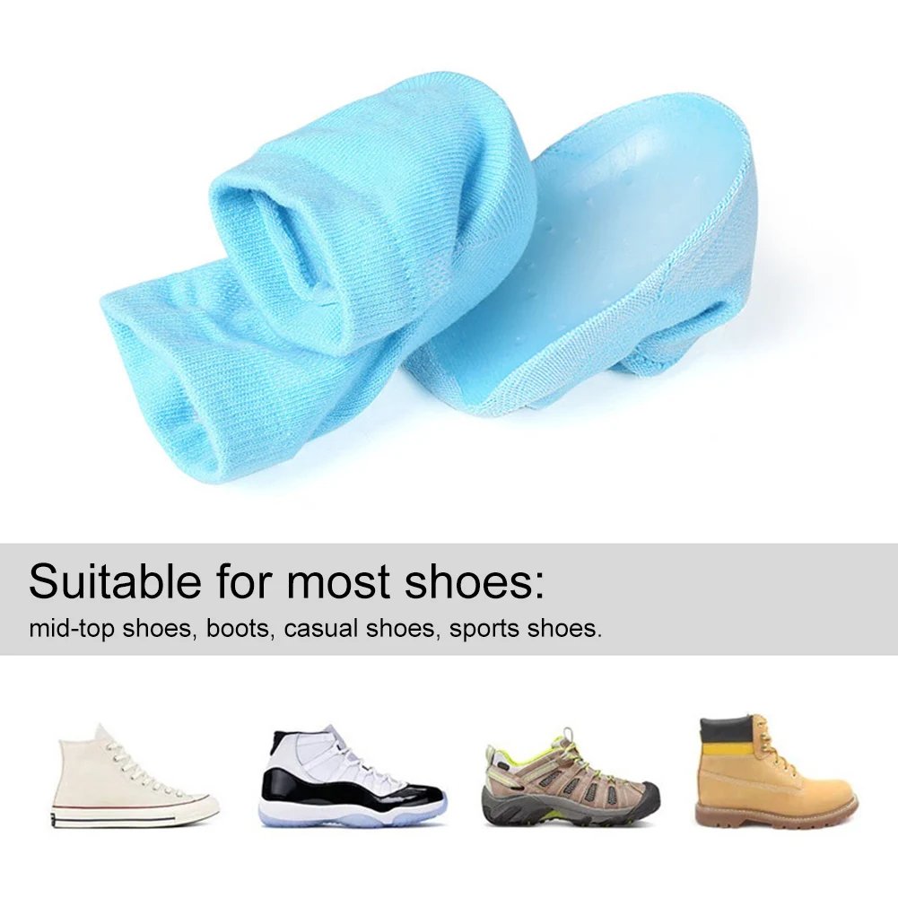 Thickened Height Max Socks Sports 2.5/3.5cm Half Invisible Height Increase Insole Anti-slip Invisible Heel Lift Shoe Accessories