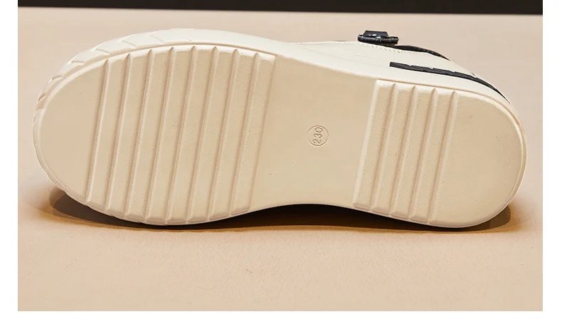 High Top Women Shoes Genuine leather 8cm Platform Boots Wedge Hidden Heel Zip Spring Autumn Warm Fur Winter Shoes Sneakers