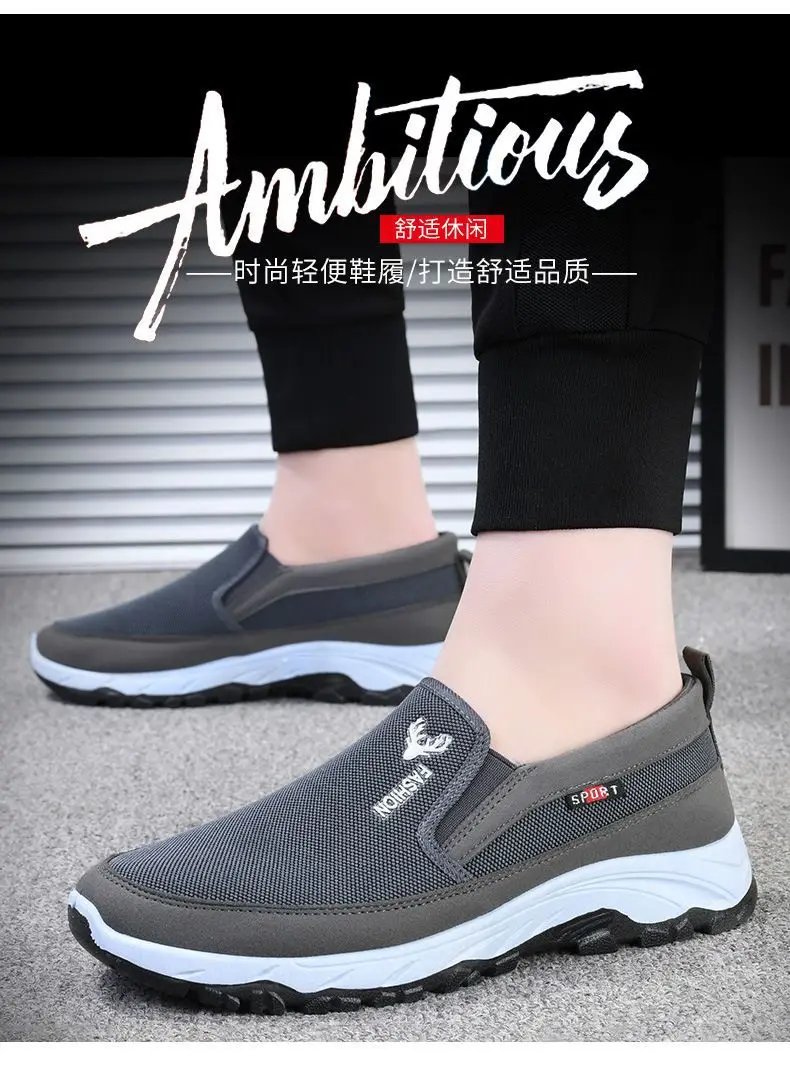 Men's Canvas Shoes with Soft Soles Casual Breathable Comfortable Sliding Sleeves Men's Cloth Shoes Men's Oxford Sneakers Men's Canvas Shoes with Soft Soles Casual Breathable Comfortable Sliding Sleeves Men's Cloth Shoes Men's Oxford Sneakers