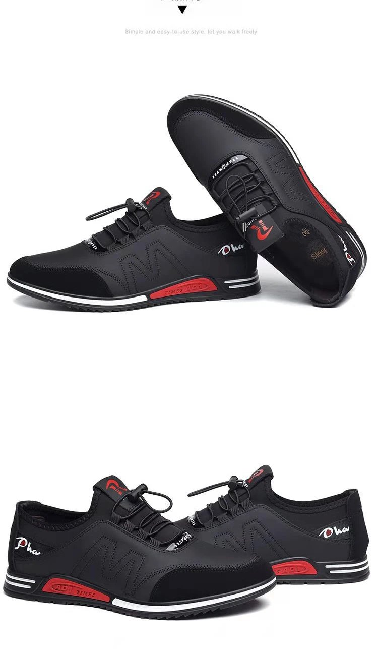 New Fashion Men's Shoes Concise Soft Soled Men Casual Shoes Breathable Lace-Up Bottom Light Sneakers Male 2023 Tenis Masculino