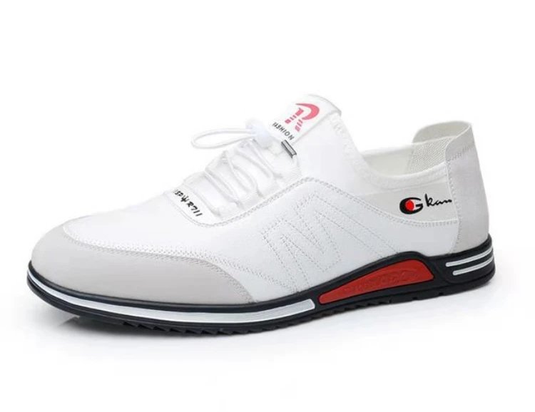 New Fashion Men's Shoes Concise Soft Soled Men Casual Shoes Breathable Lace-Up Bottom Light Sneakers Male 2023 Tenis Masculino