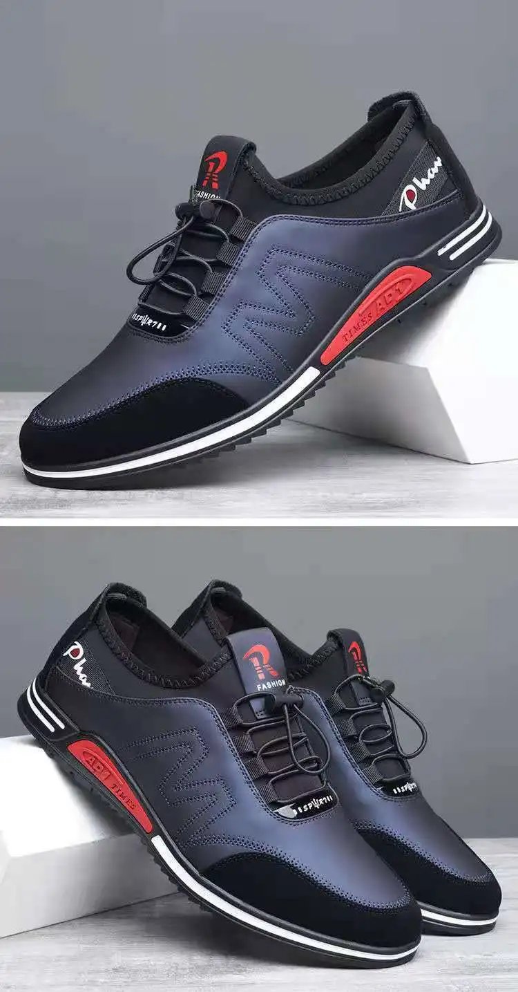 New Fashion Men's Shoes Concise Soft Soled Men Casual Shoes Breathable Lace-Up Bottom Light Sneakers Male 2023 Tenis Masculino