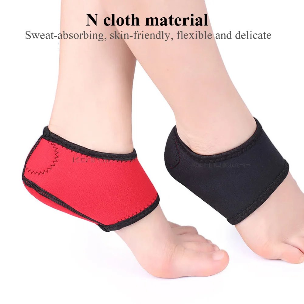Plantar Fasciitis Heel Socks Anti-Crack Elastic Cloth For Achilles Tendonitis Calluses Spurs Cracked Feet Pain Relief Heel Pads