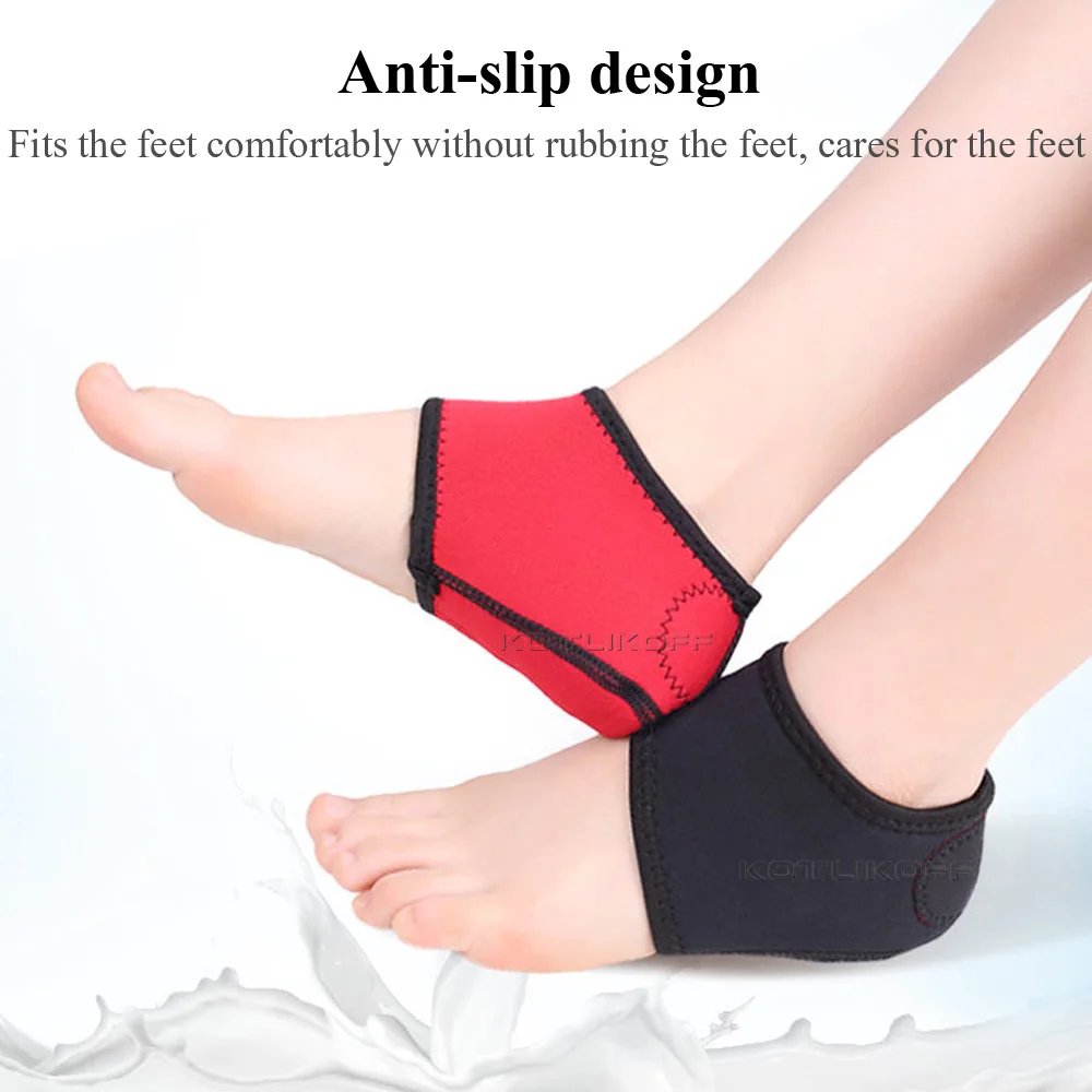 Plantar Fasciitis Heel Socks Anti-Crack Elastic Cloth For Achilles Tendonitis Calluses Spurs Cracked Feet Pain Relief Heel Pads