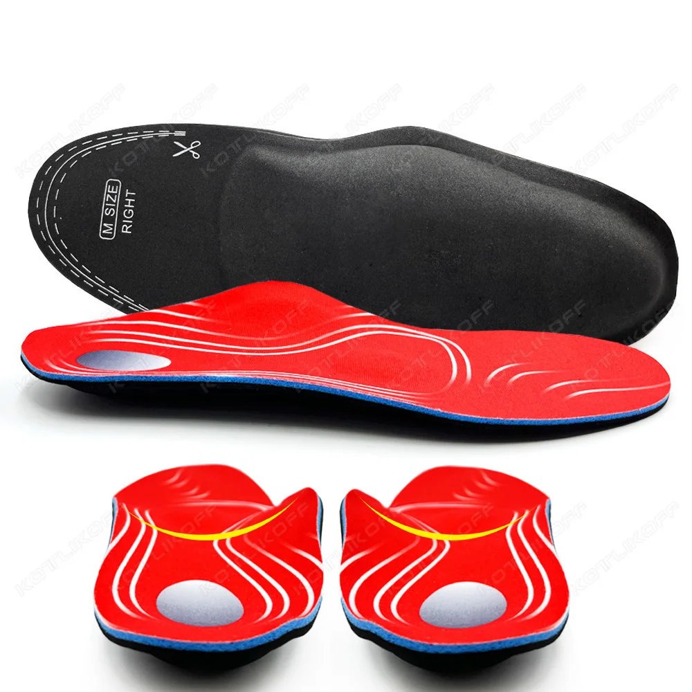 Severe Flat Feet Insoles Orthotic Arch Support Inserts Orthopedic Shoes Sole For High Heel Plantar Fasciitis Men Woman