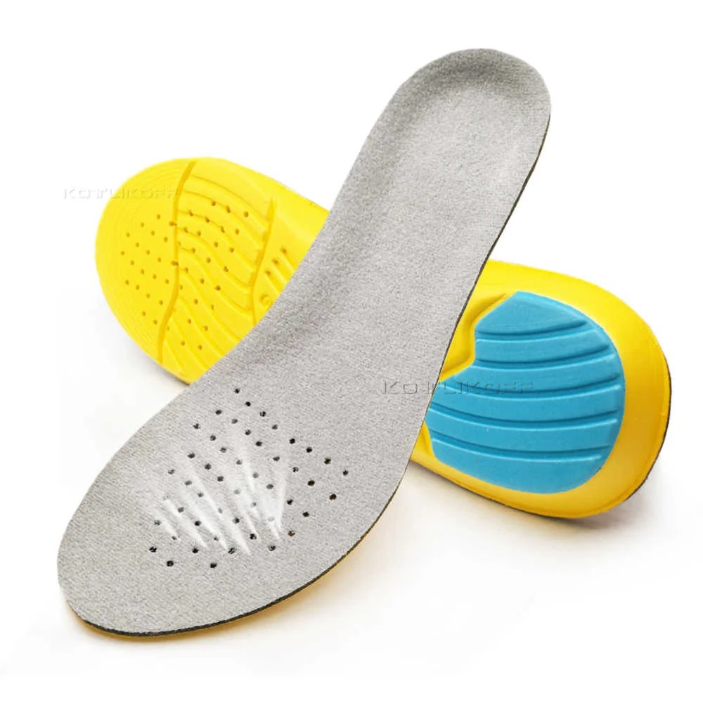 Shoe Inserts Pad Soft Sport Insoles Memory Foam Breathable Outdoor Running Silicone Gel Cushion Orthopedic Insoles EU 35-47 Size