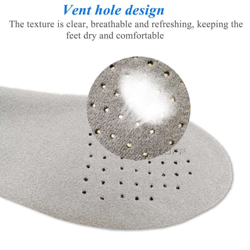 Shoe Inserts Pad Soft Sport Insoles Memory Foam Breathable Outdoor Running Silicone Gel Cushion Orthopedic Insoles EU 35-47 Size