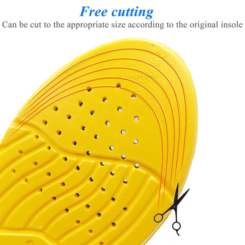 Shoe Inserts Pad Soft Sport Insoles Memory Foam Breathable Outdoor Running Silicone Gel Cushion Orthopedic Insoles EU 35-47 Size