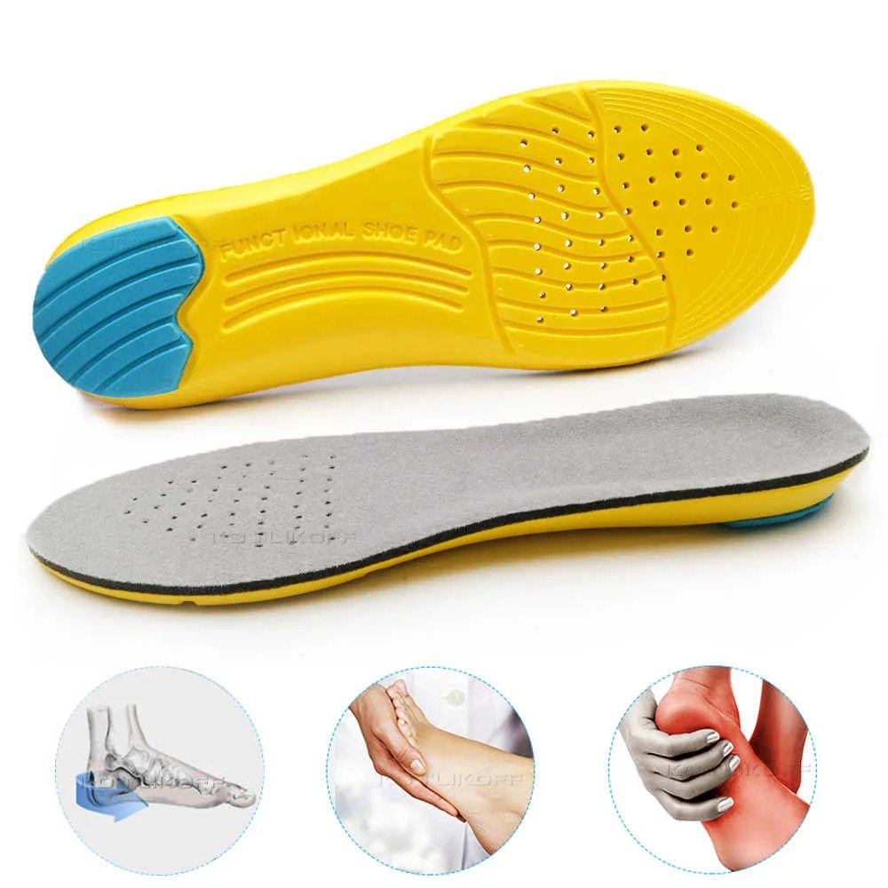 Shoe Inserts Pad Soft Sport Insoles Memory Foam Breathable Outdoor Running Silicone Gel Cushion Orthopedic Insoles EU 35-47 Size