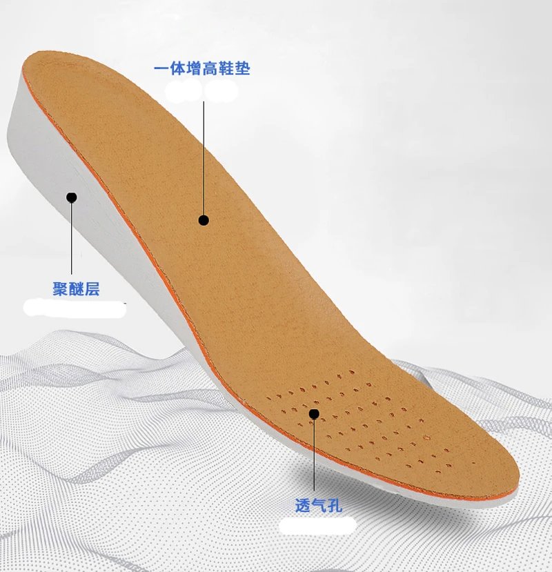 Men Women Sneaker Insoles Elevator Shoes Insoles Breathable Hidden Heels Increase Insole 3.5CM Sports Height Shoes Pad Man