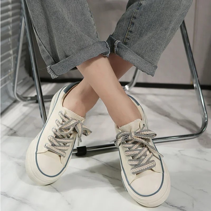 Women Platform Canvas Shoes Height Increasing Chunky Sneakers For youth girls Outdoor trainers Female Ladies Thick Sole Footwear Women Platform Canvas Shoes Height Increasing Chunky Sneakers For youth girls Outdoor trainers Female Ladies Thick Sole Footwear