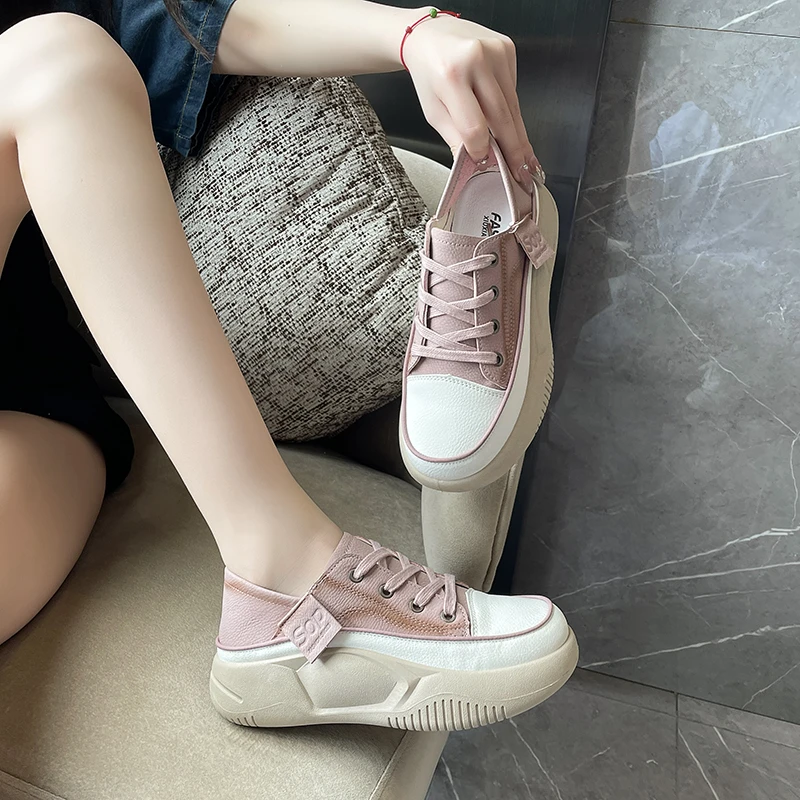 Sneakers Women Flats Platform Walking Shoes 2024 Spring New Brand Designer Lace Up Casual Sport Running Travel Mujer Shoes Sneakers Women Flats Platform Walking Shoes 2024 Spring New Brand Designer Lace Up Casual Sport Running Travel Mujer Shoes