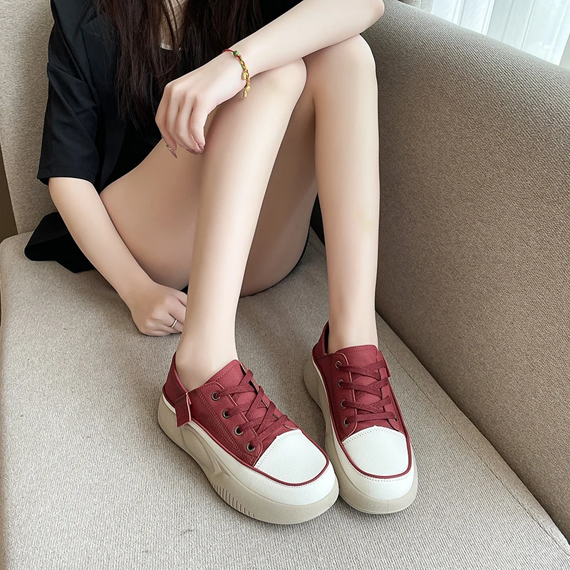 Sneakers Women Flats Platform Walking Shoes 2024 Spring New Brand Designer Lace Up Casual Sport Running Travel Mujer Shoes Sneakers Women Flats Platform Walking Shoes 2024 Spring New Brand Designer Lace Up Casual Sport Running Travel Mujer Shoes