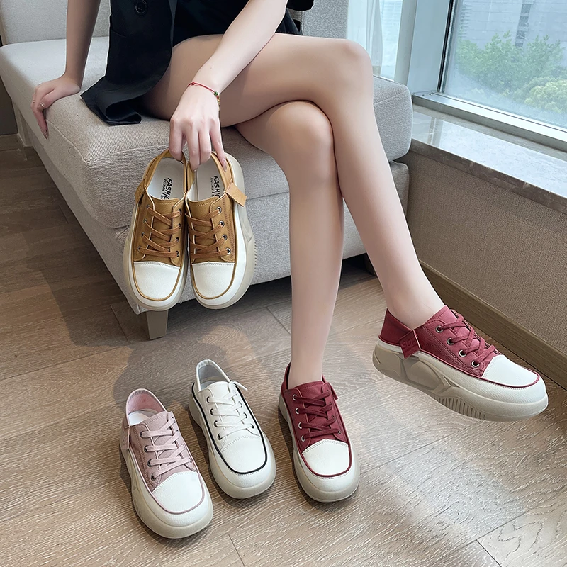 Sneakers Women Flats Platform Walking Shoes 2024 Spring New Brand Designer Lace Up Casual Sport Running Travel Mujer Shoes Sneakers Women Flats Platform Walking Shoes 2024 Spring New Brand Designer Lace Up Casual Sport Running Travel Mujer Shoes