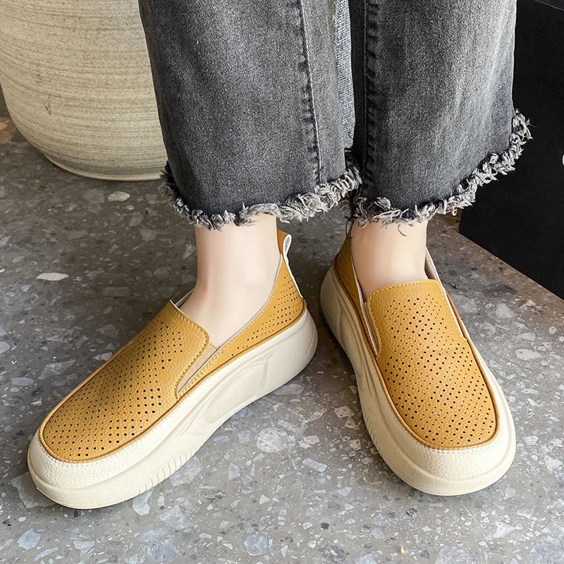 Sneakers Women Flats Platform Walking Shoes 2024 Spring New Brand Designer Lace Up Casual Sport Running Travel Mujer Shoes