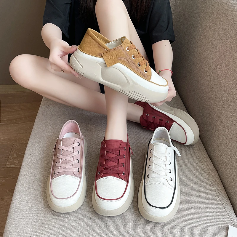 Sneakers Women Flats Platform Walking Shoes 2024 Spring New Brand Designer Lace Up Casual Sport Running Travel Mujer Shoes Sneakers Women Flats Platform Walking Shoes 2024 Spring New Brand Designer Lace Up Casual Sport Running Travel Mujer Shoes