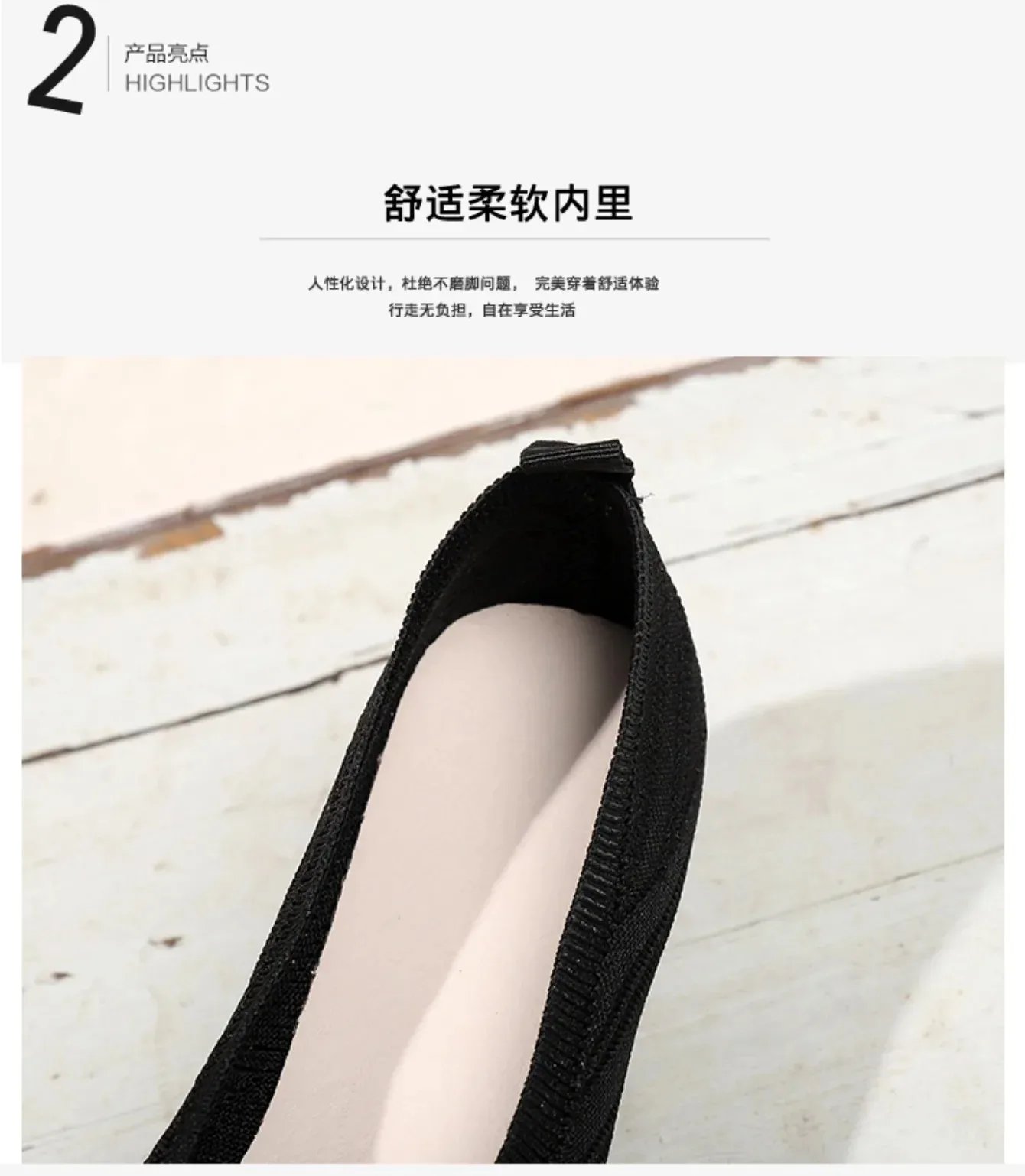 Women's Pointed Toe Flat Shoes Solid Color Knitted Shoes Casual Breathable Ballet Flats Women Loafers Sneakers Zapatos De Mujer
