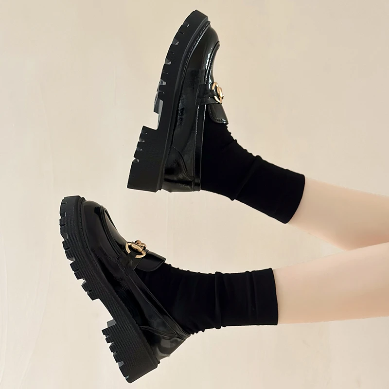 loafers Female Shoes Women Fashion Mary Janes Round Toe Flats Loafers Oxfords Platform Casual Metal Chain Buckle Ladies Heels loafers Female Shoes Women Fashion Mary Janes Round Toe Flats Loafers Oxfords Platform Casual Metal Chain Buckle Ladies Heels