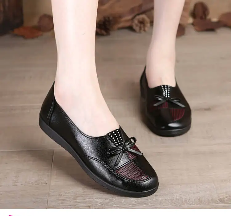 2024 Cheap Shoes Women Leather Flats Female Flats Spring Shoes Classic Women's Loafers Casual Leather Shoes 2024 Cheap Shoes Women Leather Flats Female Flats Spring Shoes Classic Women's Loafers Casual Leather Shoes