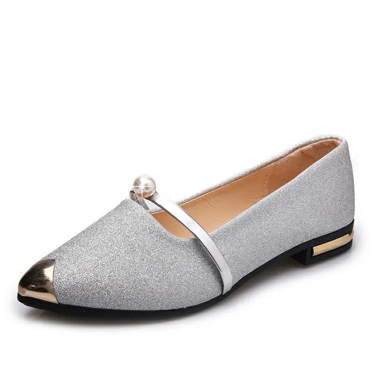 Women's Shoes Fashion Casual Summer 2022 Elegant Pearl Low Heel Shoes for Women Classic luxury Pumps Ladies Office Slip On Shoes