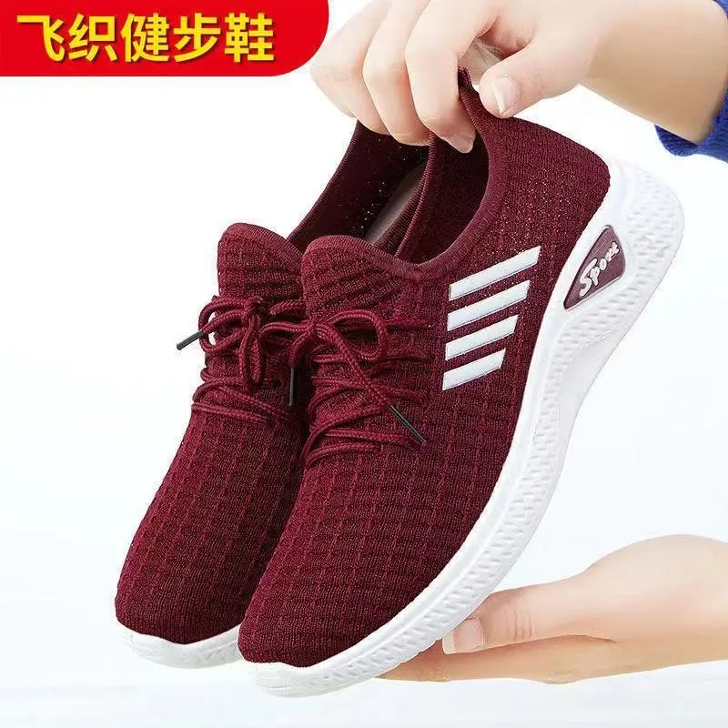 Women Running Shoes Breathable Casual Shoes Outdoor Lightweight Sports Comfortable Fashion Walking Sports Shoes  Mainland China