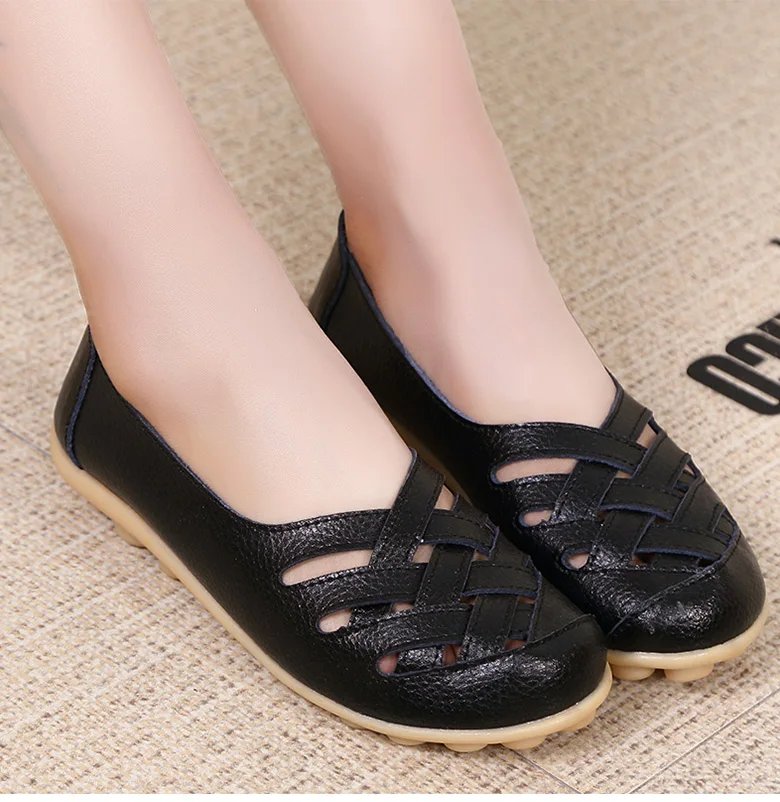 Women Shoes Soft Leather Flat Shoes For Women's Loafers Comfortable Moccasins Women Casual Flats Free Shipping Footwear Female