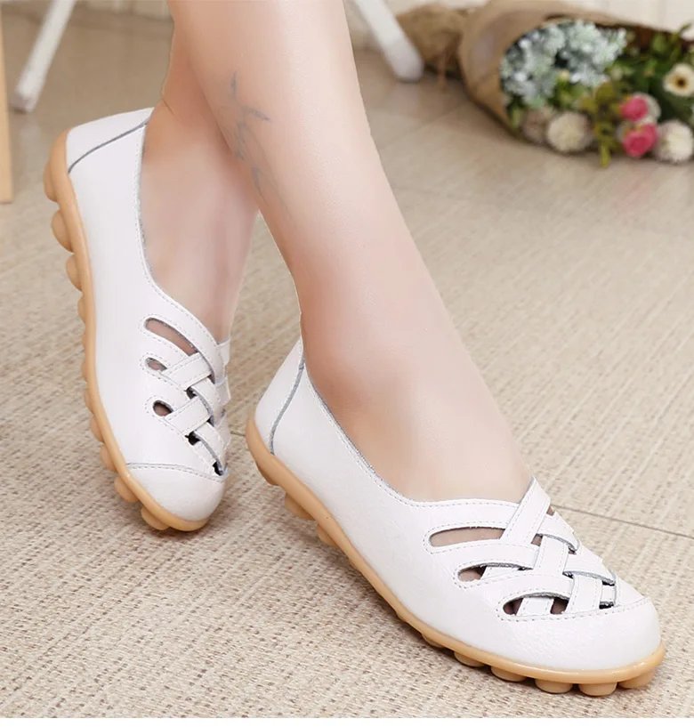 Women Shoes Soft Leather Flat Shoes For Women's Loafers Comfortable Moccasins Women Casual Flats Free Shipping Footwear Female