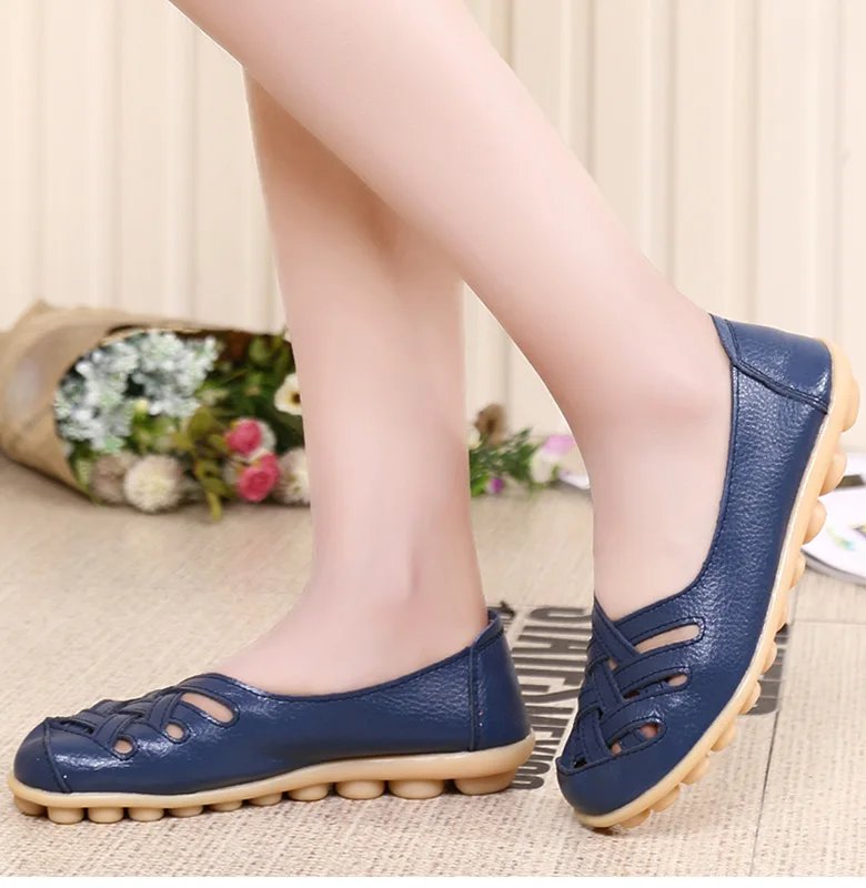 Women Shoes Soft Leather Flat Shoes For Women's Loafers Comfortable Moccasins Women Casual Flats Free Shipping Footwear Female