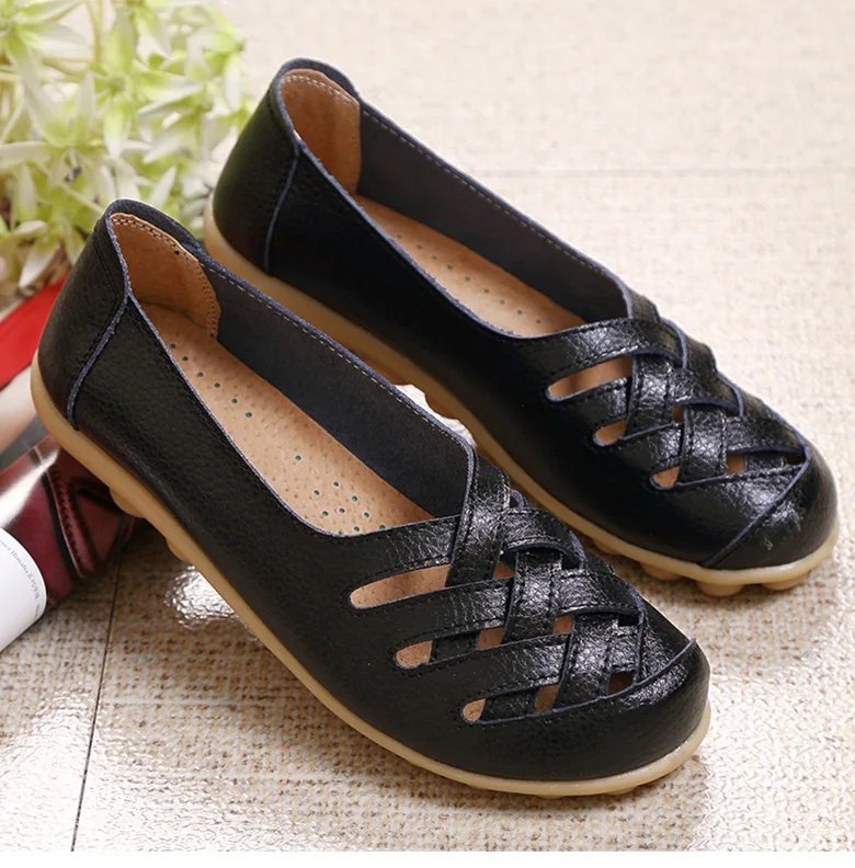 Women Shoes Soft Leather Flat Shoes For Women's Loafers Comfortable Moccasins Women Casual Flats Free Shipping Footwear Female