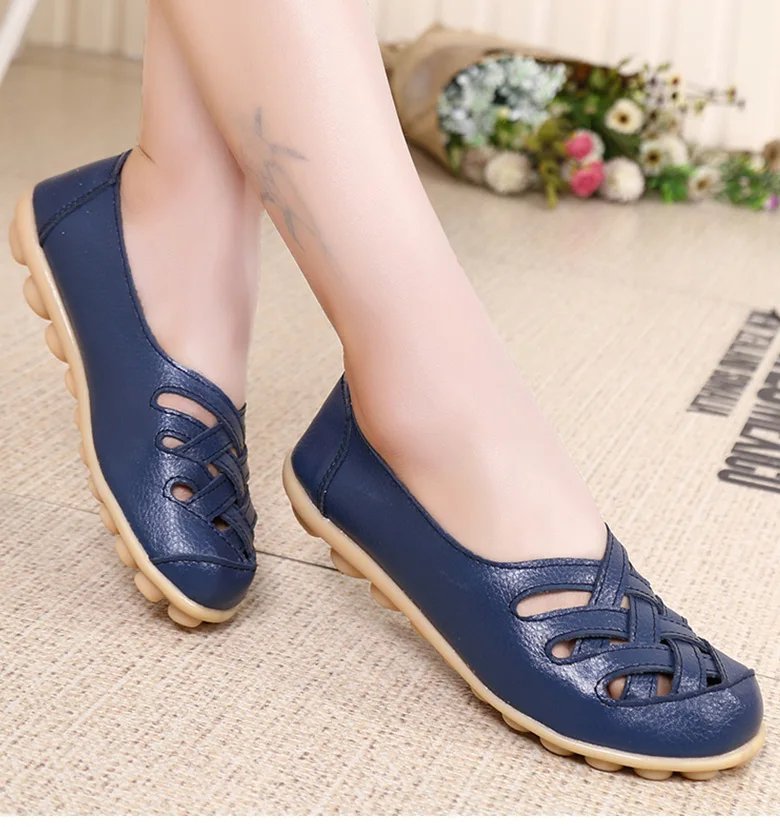 Women Shoes Soft Leather Flat Shoes For Women's Loafers Comfortable Moccasins Women Casual Flats Free Shipping Footwear Female