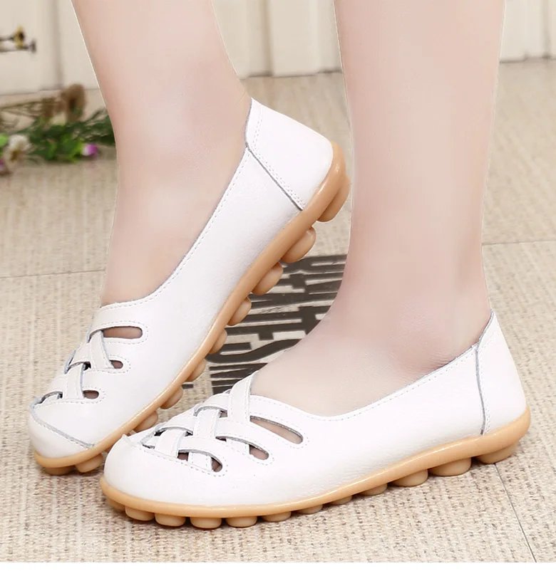 Women Shoes Soft Leather Flat Shoes For Women's Loafers Comfortable Moccasins Women Casual Flats Free Shipping Footwear Female