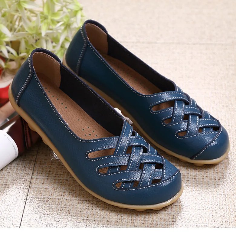 Women Shoes Soft Leather Flat Shoes For Women's Loafers Comfortable Moccasins Women Casual Flats Free Shipping Footwear Female