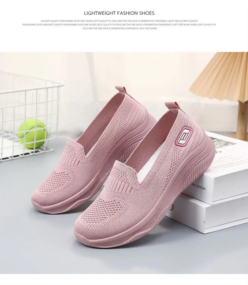 Spring Women's Loafers Comfortable Female Sip On Shoes Ballet Flats Socks Sneakers Tennis Zapatilas Mujer Women Casual Shoes Spring Women's Loafers Comfortable Female Sip On Shoes Ballet Flats Socks Sneakers Tennis Zapatilas Mujer Women Casual Shoes