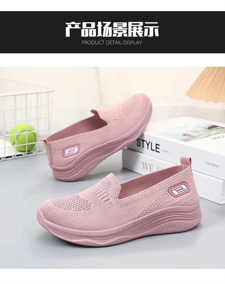 Spring Women's Loafers Comfortable Female Sip On Shoes Ballet Flats Socks Sneakers Tennis Zapatilas Mujer Women Casual Shoes Spring Women's Loafers Comfortable Female Sip On Shoes Ballet Flats Socks Sneakers Tennis Zapatilas Mujer Women Casual Shoes