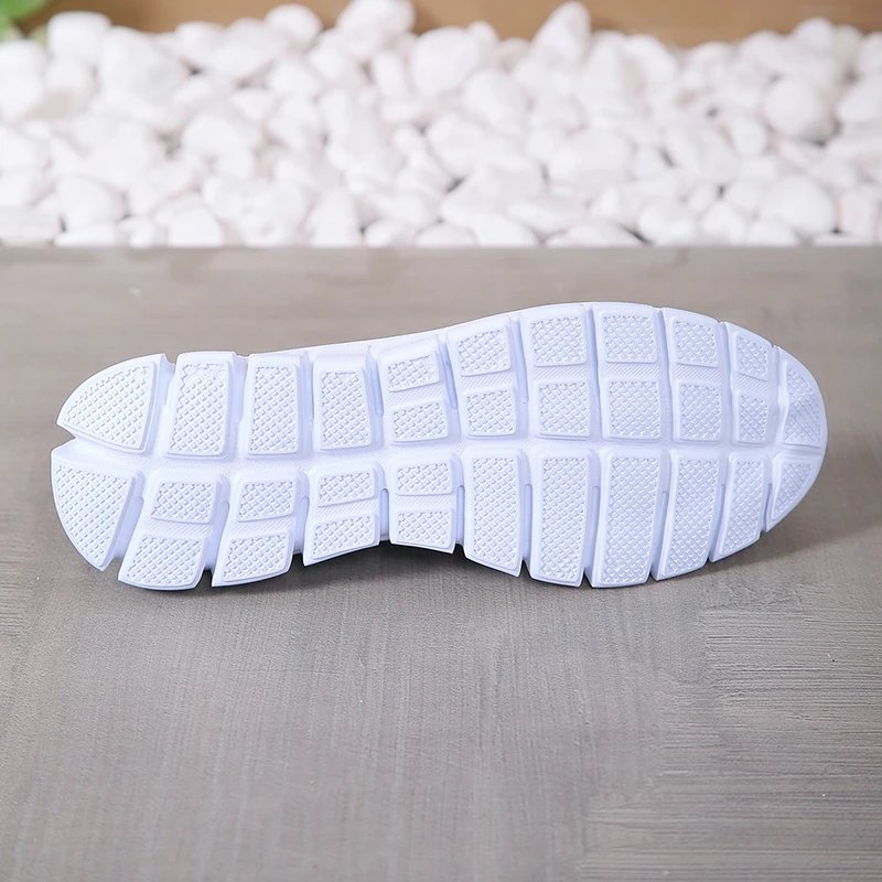 Mesh Knitted Striped Flats Shoes for Women 2024 Summer Lace Up Casual Sneakers Woman Breathable Soft Sole Loafers Plus Size 43