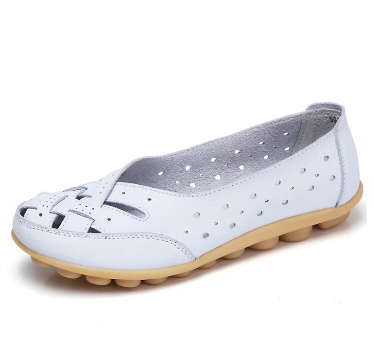 Women Flat Shoes 2023 New Breathable Leather Shoes For Women Loafers Soft Leather Flats Shoes Female Casual Zapatos Para Mujeres