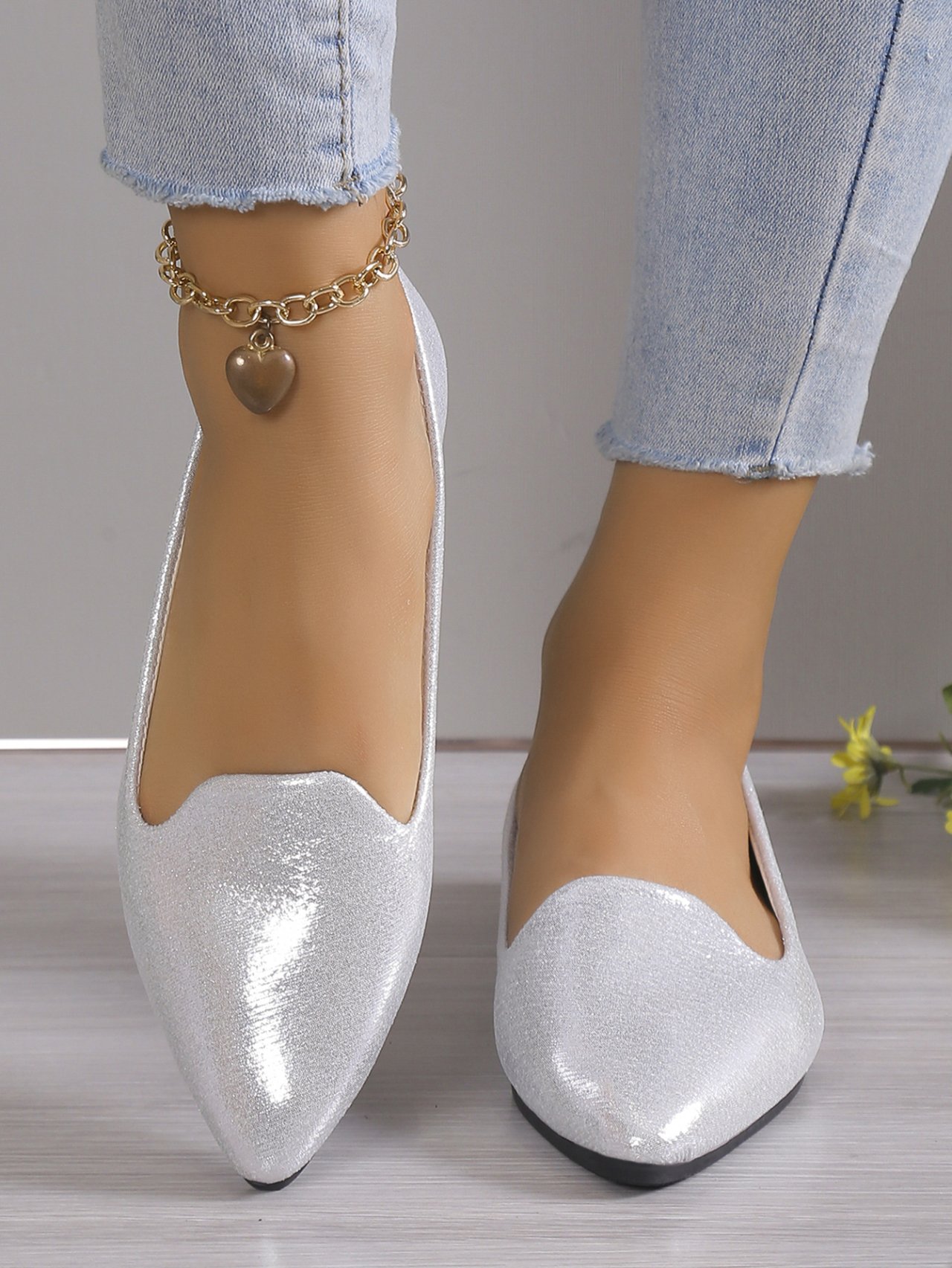 2024 Fashion Slip on Loafers Breathable Stretch Ballet Shallow Flats Women Soft Bottom Pointed Toe Boat Shoes plus size 43 2024 Fashion Slip on Loafers Breathable Stretch Ballet Shallow Flats Women Soft Bottom Pointed Toe Boat Shoes plus size 43