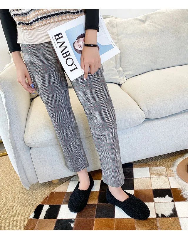 Luxury Lambwool Moccasins Femme Winter Cotton Shoes Women Warm Plush Loafers Comfy Curly Sheep Fur Flats Woman Large Size 40-43