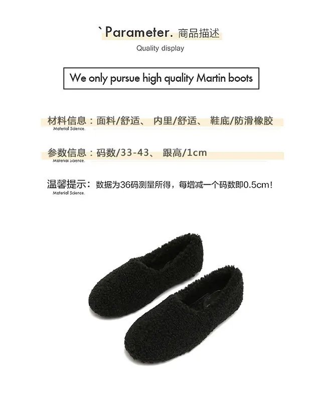 Luxury Lambwool Moccasins Femme Winter Cotton Shoes Women Warm Plush Loafers Comfy Curly Sheep Fur Flats Woman Large Size 40-43