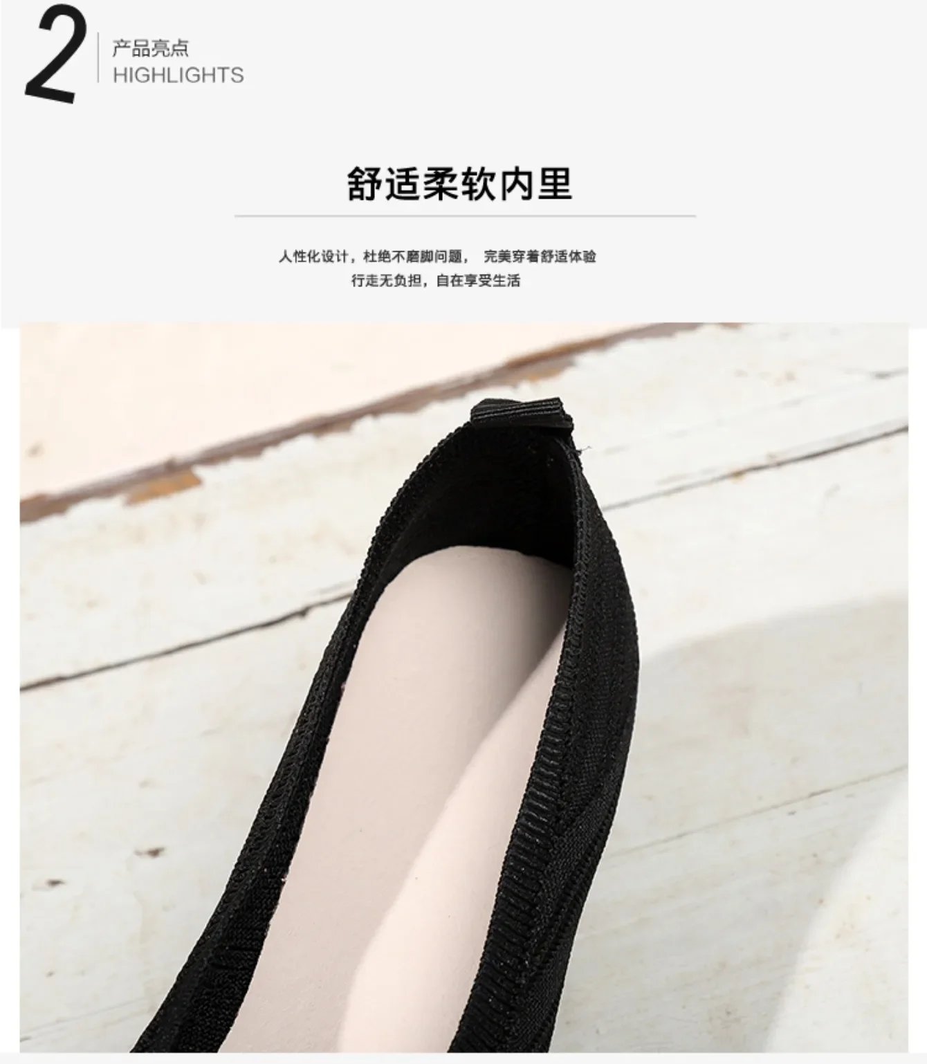 Women's Pointed Toe Flat Shoes Solid Color Knitted Slip on Shoes Casual Breathable Ballet Flats Women Flat Shoes  Loafers Women