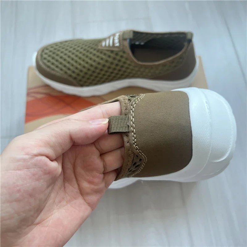 2023 New Sneakers Men Breathable Mesh Lightweight Casual Walking Man Shoes Slip-On Driving Men Loafers Zapatos Casuales