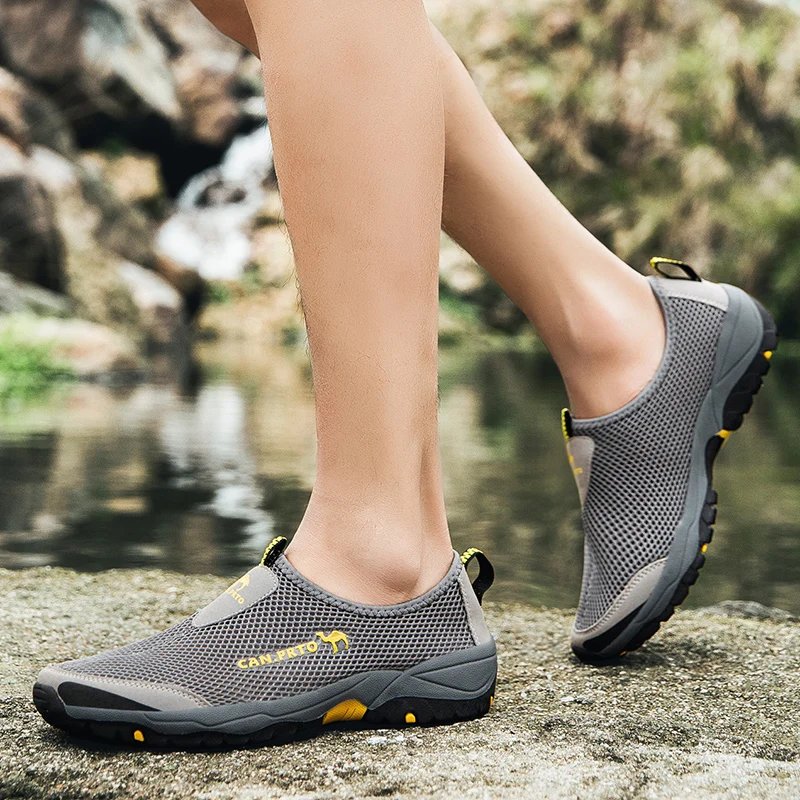 Fashion Summer Shoes Men Casual Shoes Mesh outdoor Breathable Slip-on Flats Men Sneakers Comfortable Water Loafers Zapatillas