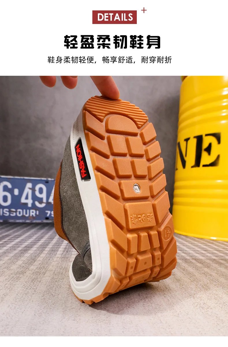 Shoes for Men Plus Size Male Loafers Casual Comfortable Sneakers Slip On leisure Shoes Lightweight Vintage Flats