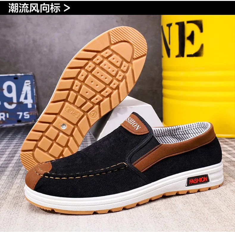 Shoes for Men Plus Size Male Loafers Casual Comfortable Sneakers Slip On leisure Shoes Lightweight Vintage Flats