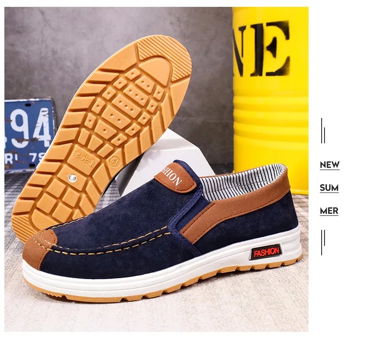 Shoes for Men Plus Size Male Loafers Casual Comfortable Sneakers Slip On leisure Shoes Lightweight Vintage Flats