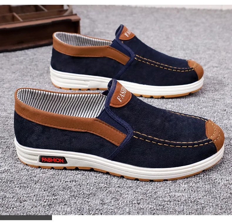 Shoes for Men Plus Size Male Loafers Casual Comfortable Sneakers Slip On leisure Shoes Lightweight Vintage Flats
