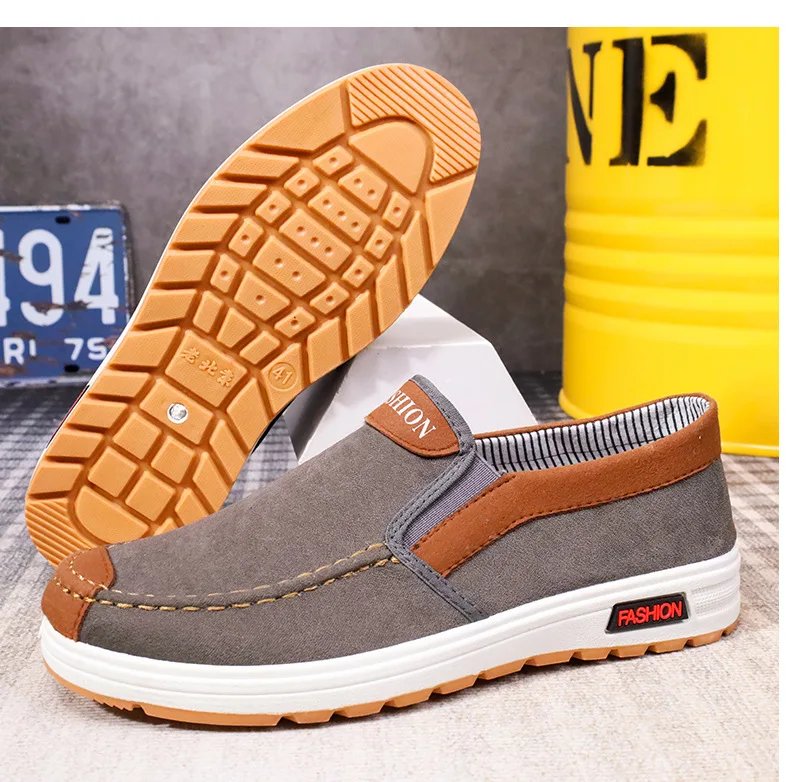 Shoes for Men Plus Size Male Loafers Casual Comfortable Sneakers Slip On leisure Shoes Lightweight Vintage Flats